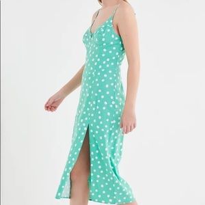 green polkadot dress from Urban Outfitters!